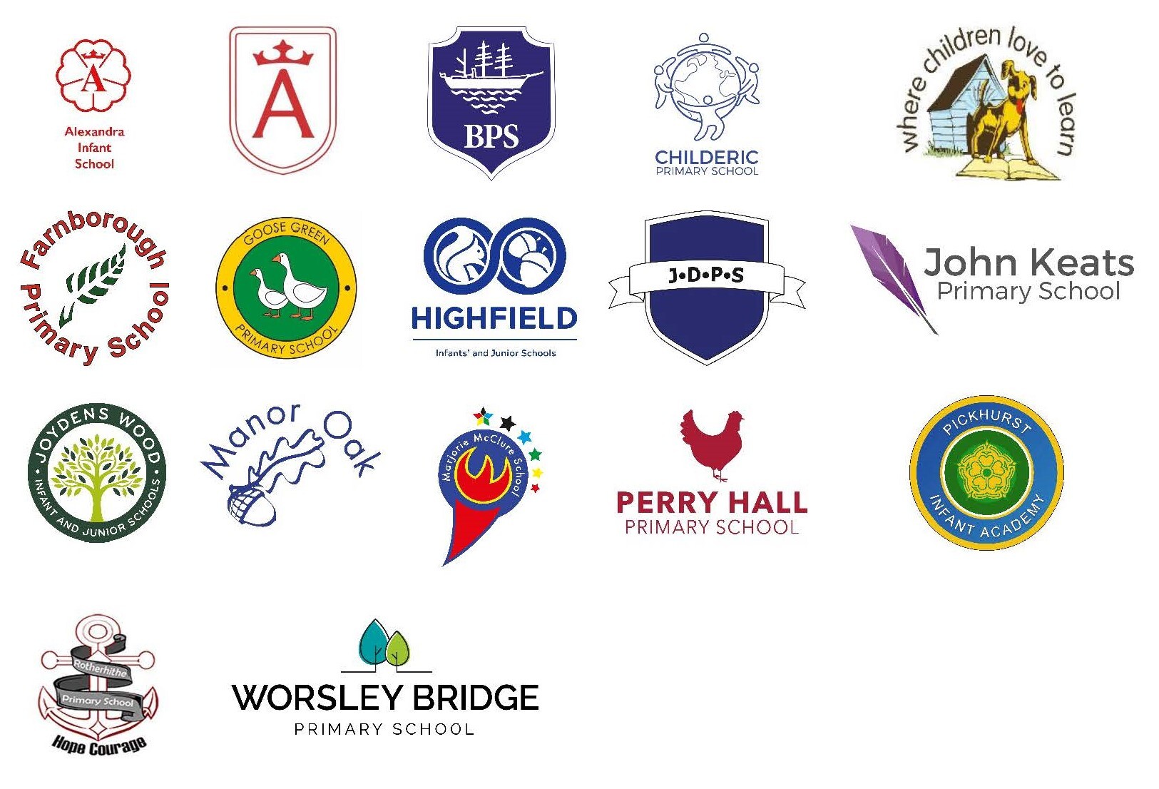 Nest schools logos